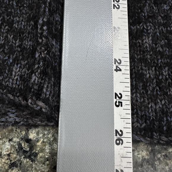 Beyond Threads Cardigan Sweater Womens Small Gray Blue Alpaca Silk Belted Knit - Picture 4 of 10